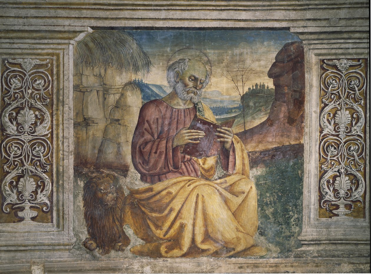 Święty Marek (fresk) autorstwa Pietro Perugino