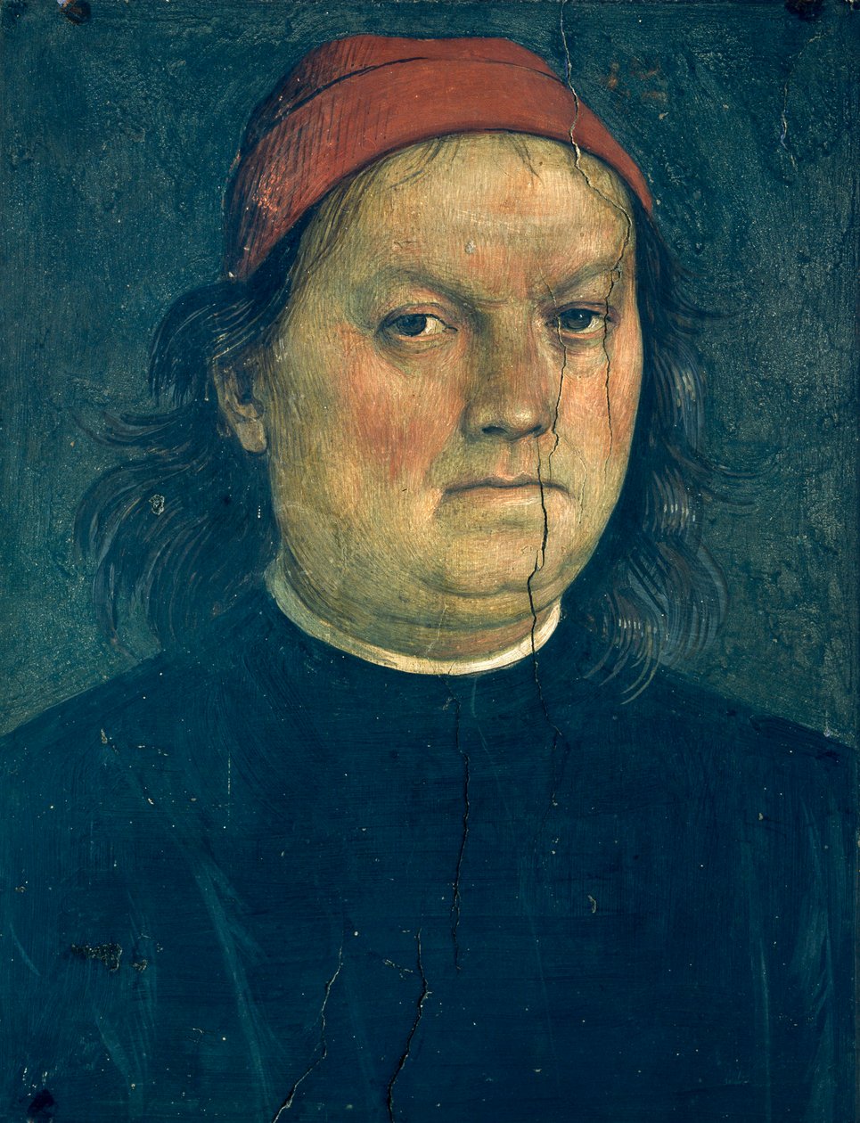 Autoportret, ok. 1500, autorstwa Pietro Perugino (ok. 1450-1523), fresk, 40x30,5 cm autorstwa Pietro Perugino