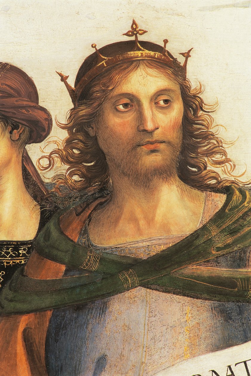 Salomon, fragment od Ojca Świętego z prorokami i sybillami autorstwa Pietro Perugino