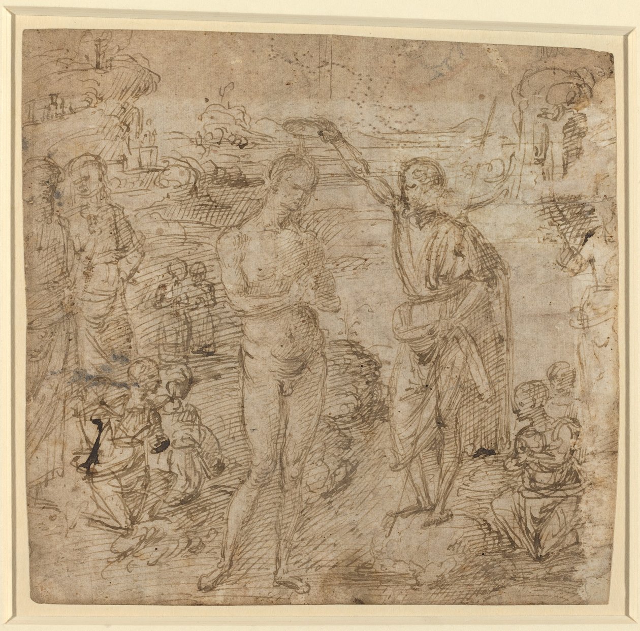 Chrzest Chrystusa autorstwa Pietro Perugino