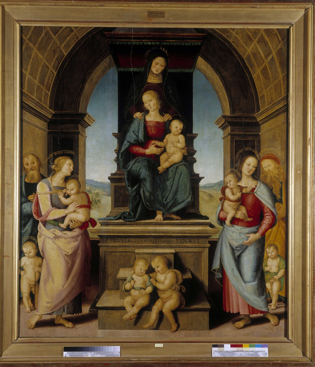 Rodzina św. Anny autorstwa Pietro Perugino