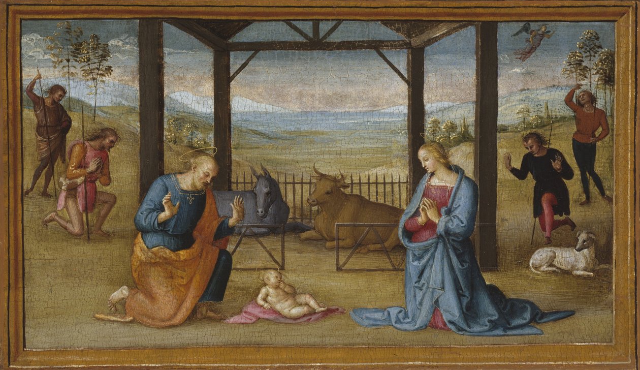 Narodzenia, 1500-05 autorstwa Pietro Perugino