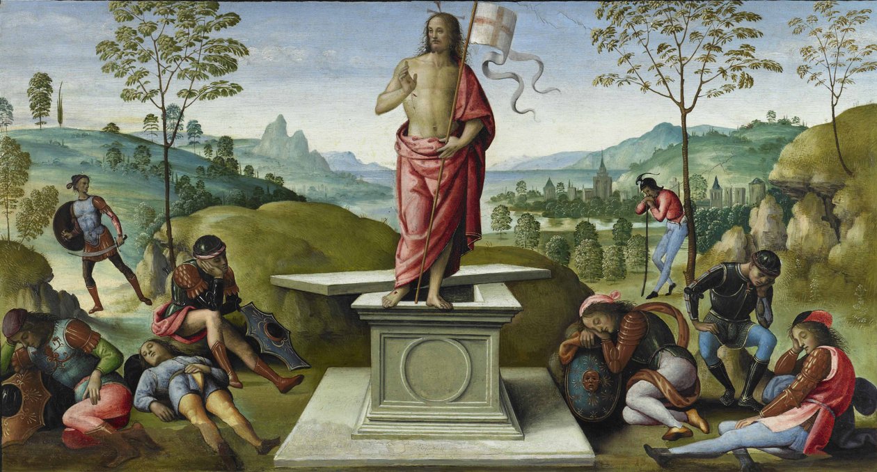 Zmartwychwstanie, 1496-1500 autorstwa Pietro Perugino