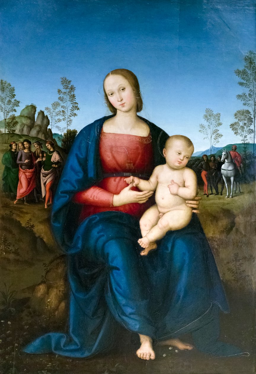 Dziewica z Dzieciątkiem autorstwa Pietro Perugino
