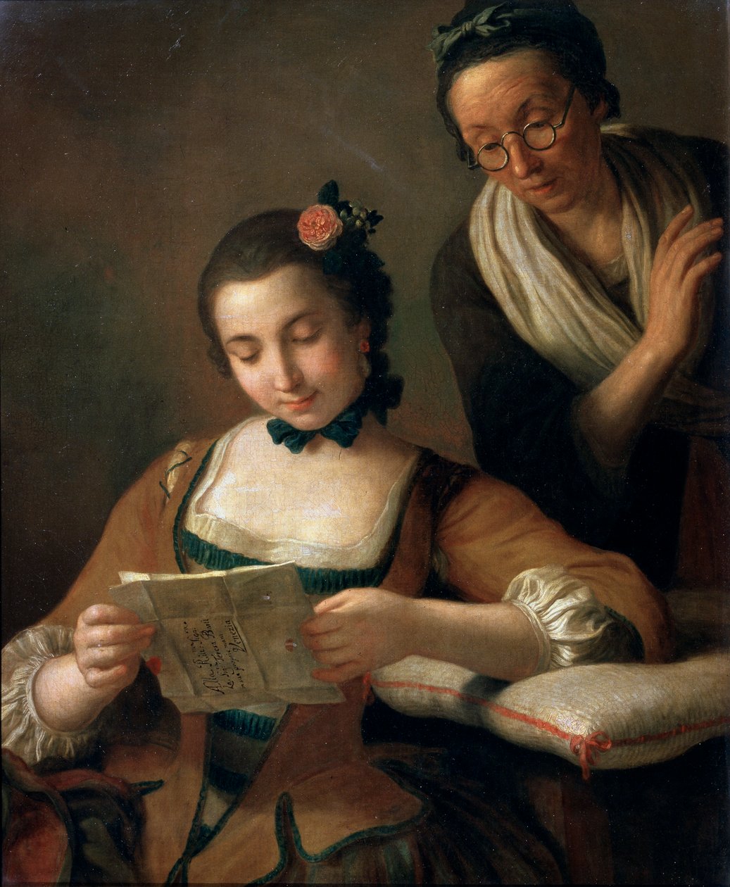 „Czytanie”, c1727-1760 autorstwa Pietro Antonio Rotari