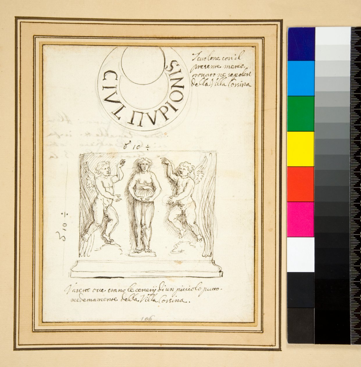 Cegiełka i wazon (długopis) autorstwa Pietro Santi Bartoli