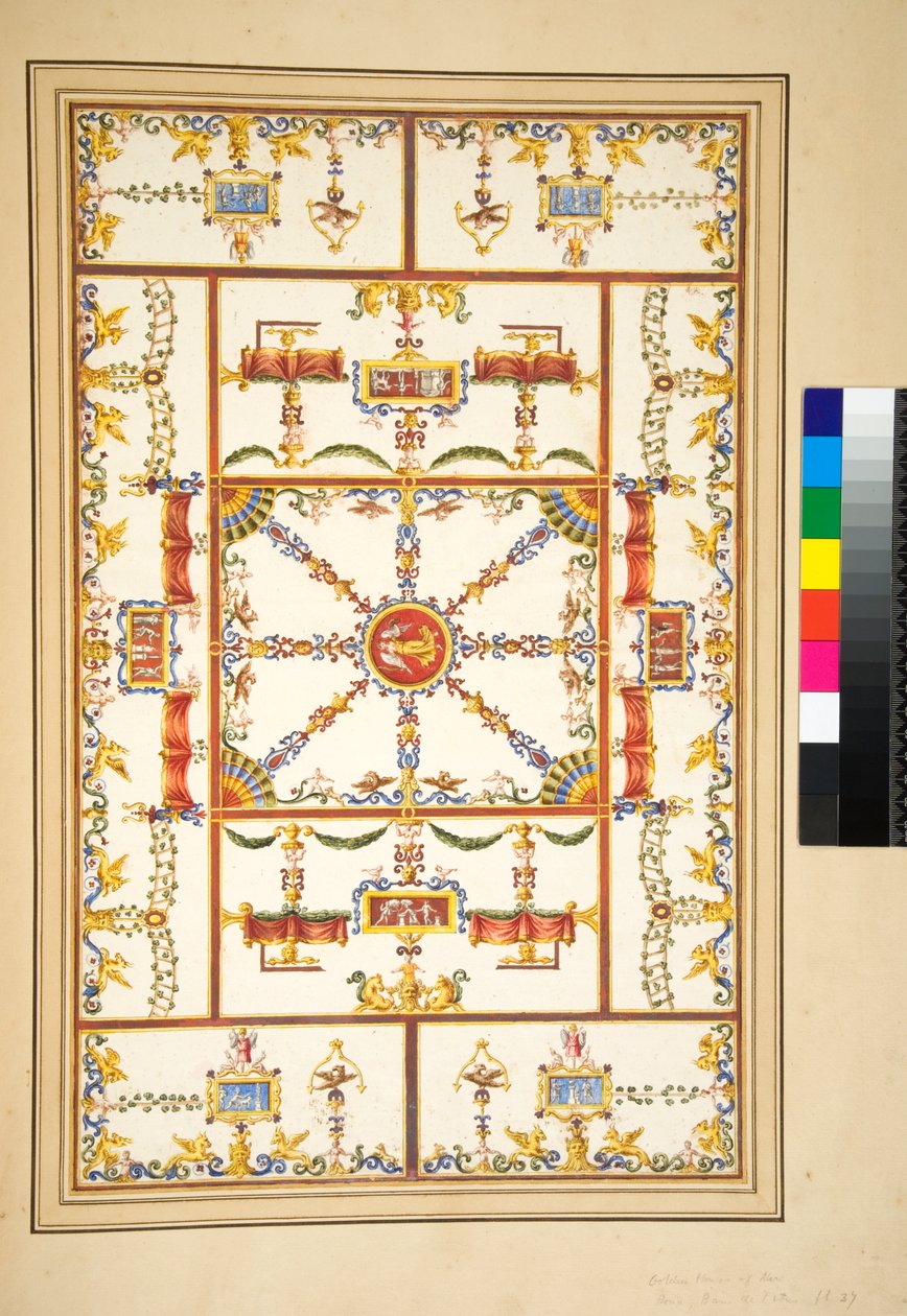 Z Palazzo di Tito znajdującego się w ogrodzie siedmiu pomieszczeń przylegających do Łazienek na Górze Esquilino autorstwa Pietro Santi Bartoli
