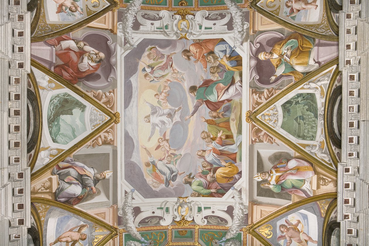Sklepienie z freskami autorstwa Pietro Sorri