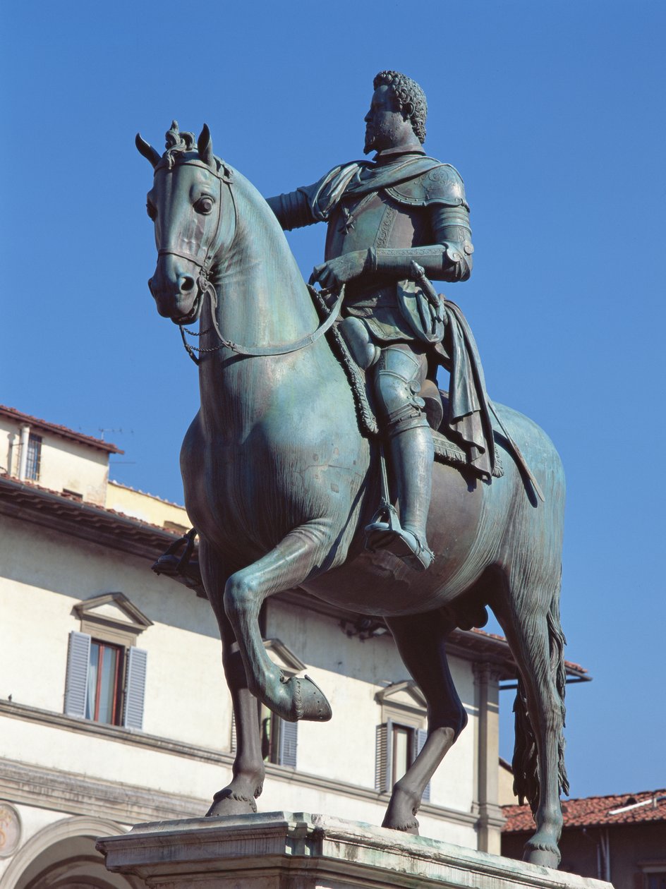 Pomnik Ferdynanda I Medyceusza, Piazza della SS Annunziata, Florencja, ok. 1602-08 (brąz) autorstwa Pietro Tacca