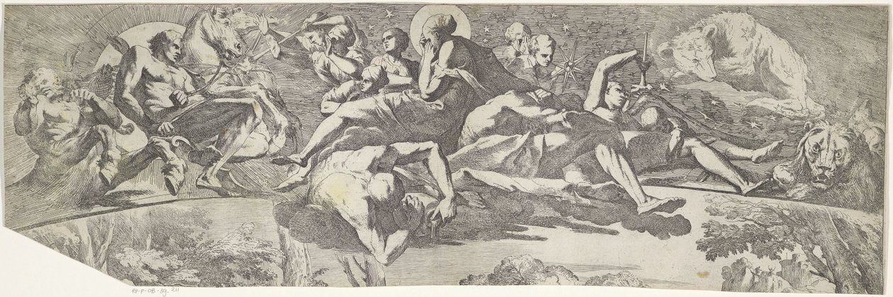 Alegoria Jesieni (górna część) autorstwa Pietro Testa