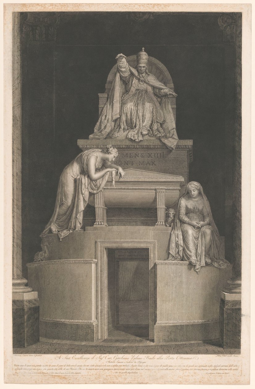 Grób papieża Klemensa XIV autorstwa Pietro Vitali