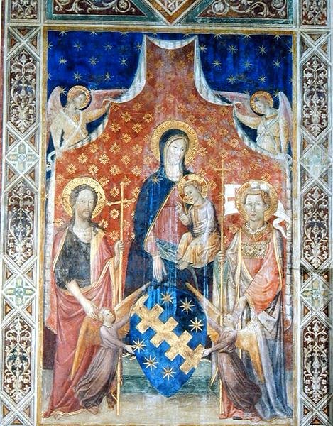 Madonna z Dzieciątkiem ze świętymi (fresk) autorstwa Pietro and Antonio di Miniato