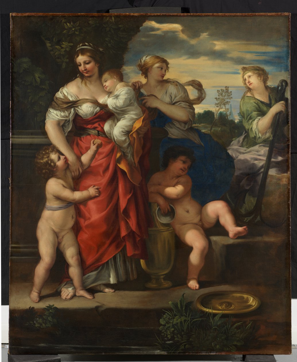 Wiara, nadzieja i miłość, ok. 1640 (olej na płótnie) autorstwa Pietro da Cortona