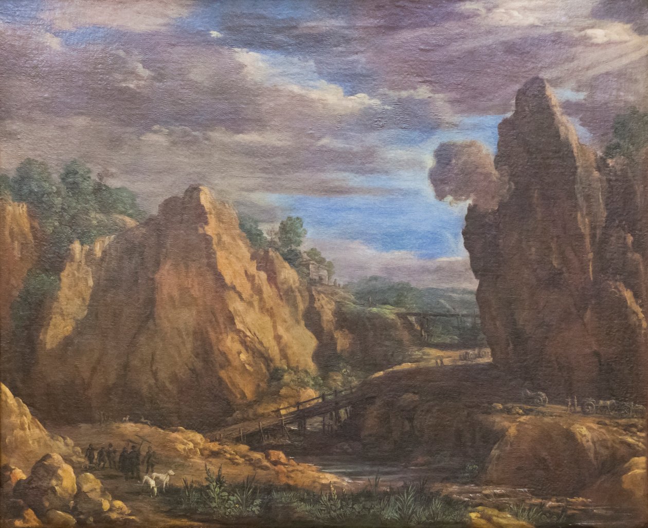 Kopalnie ałunu w Tolfie, ok. 1630 r. (olej na płótnie) autorstwa Pietro da (1596 1669) Cortona