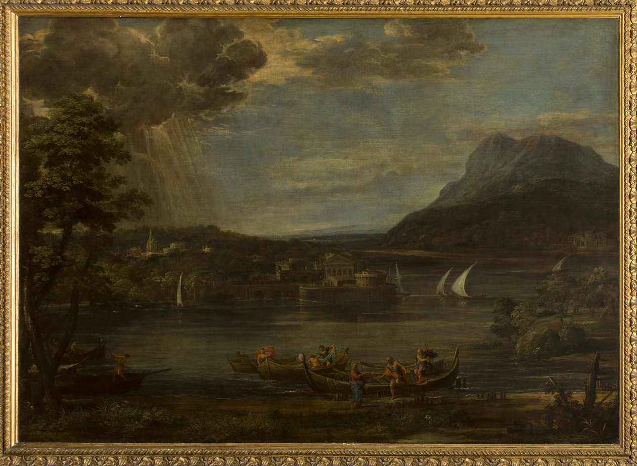 Pejzaż z wezwaniem św. Piotra autorstwa Pietro da Cortona