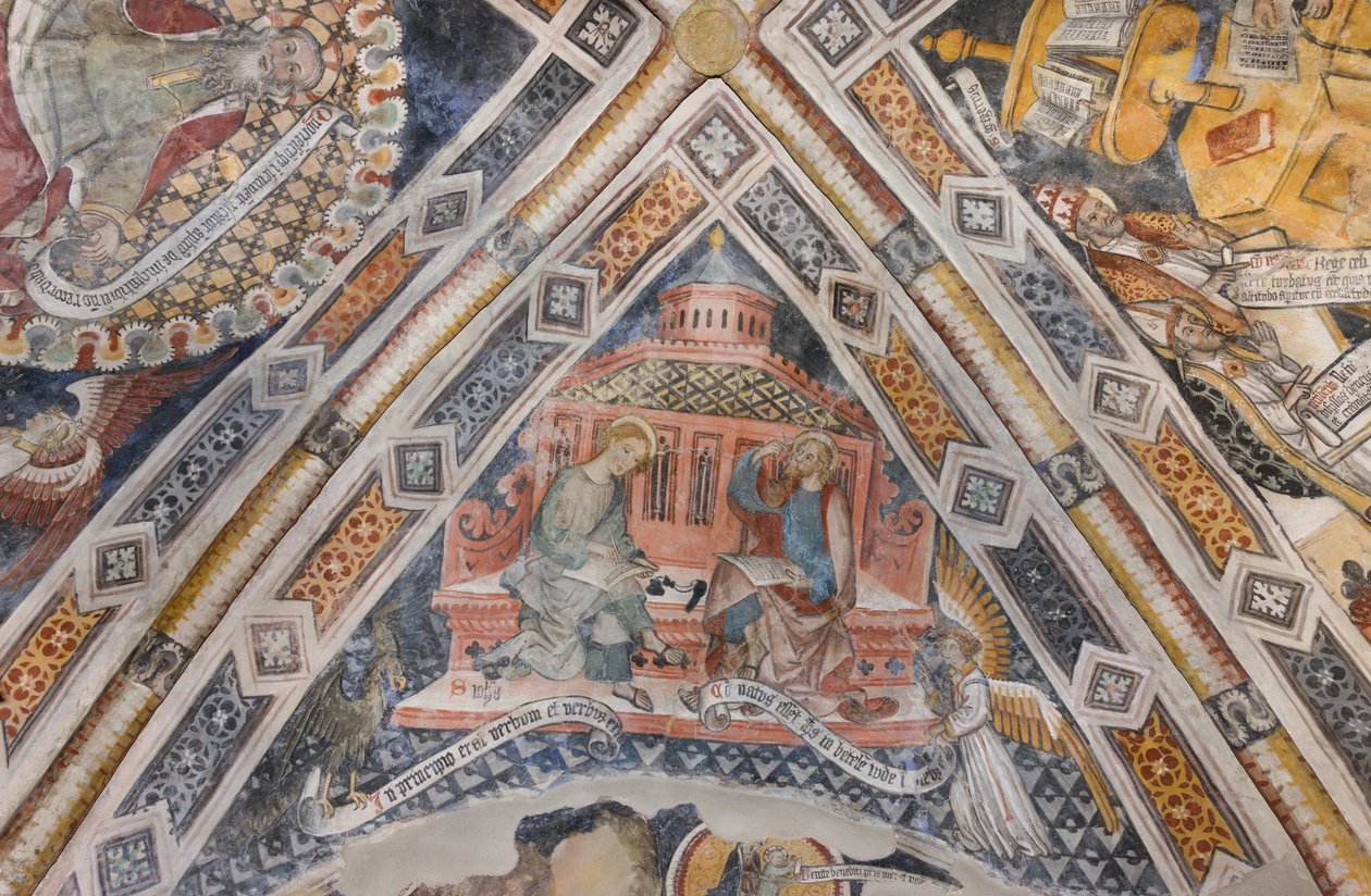 Ewangeliści święty Jan i święty Mateusz autorstwa Pietro da (15th century) Saluzzo