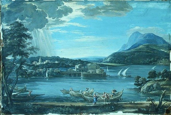 Powołanie SS. Piotr i Andrzej, ok. 1800 (gwasz) autorstwa Pietro da (after) Cortona