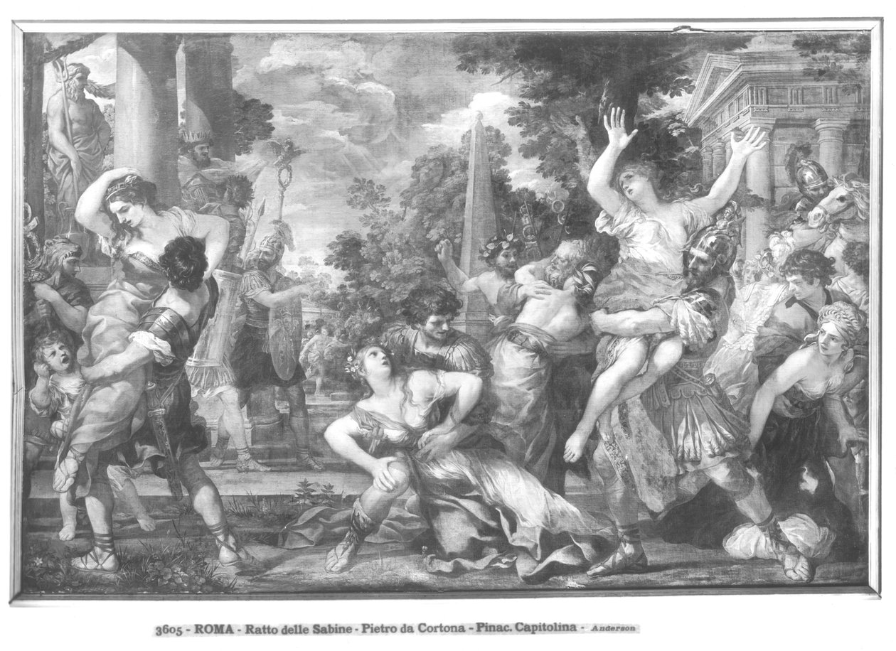 Gwałt Sabinek autorstwa Pietro da 1596 1669 Cortona