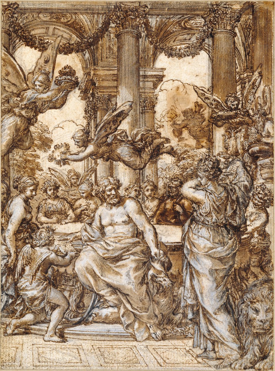 Cybele przed Radą Bogów autorstwa Pietro da Cortona