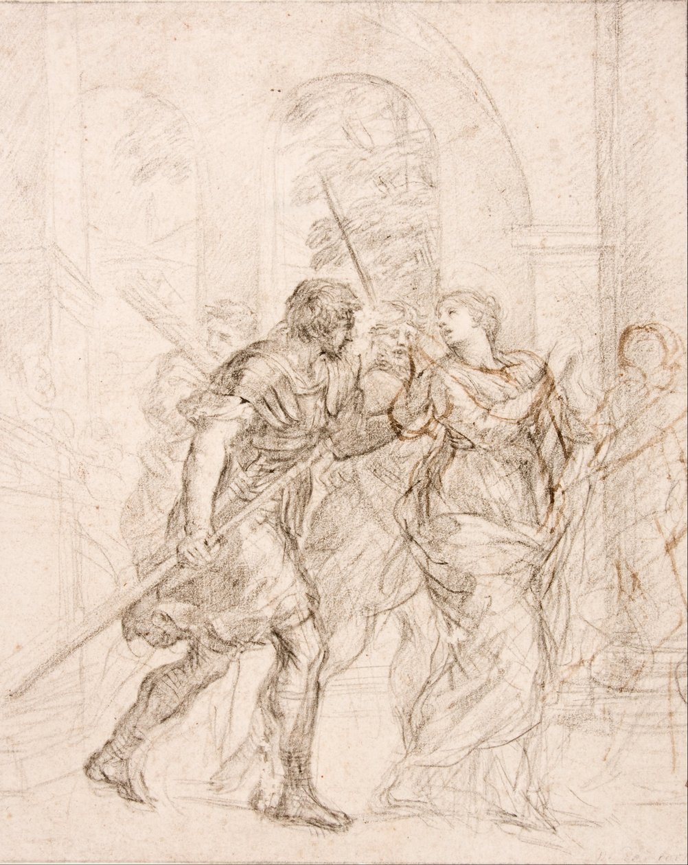 Święta (Martina) prowadzona na męczeńską śmierć autorstwa Pietro da Cortona