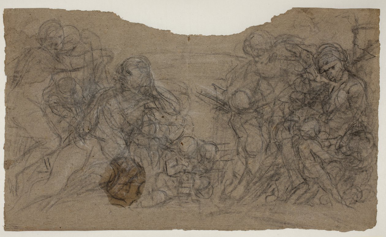 Szkice do grup figur autorstwa Pietro da Cortona