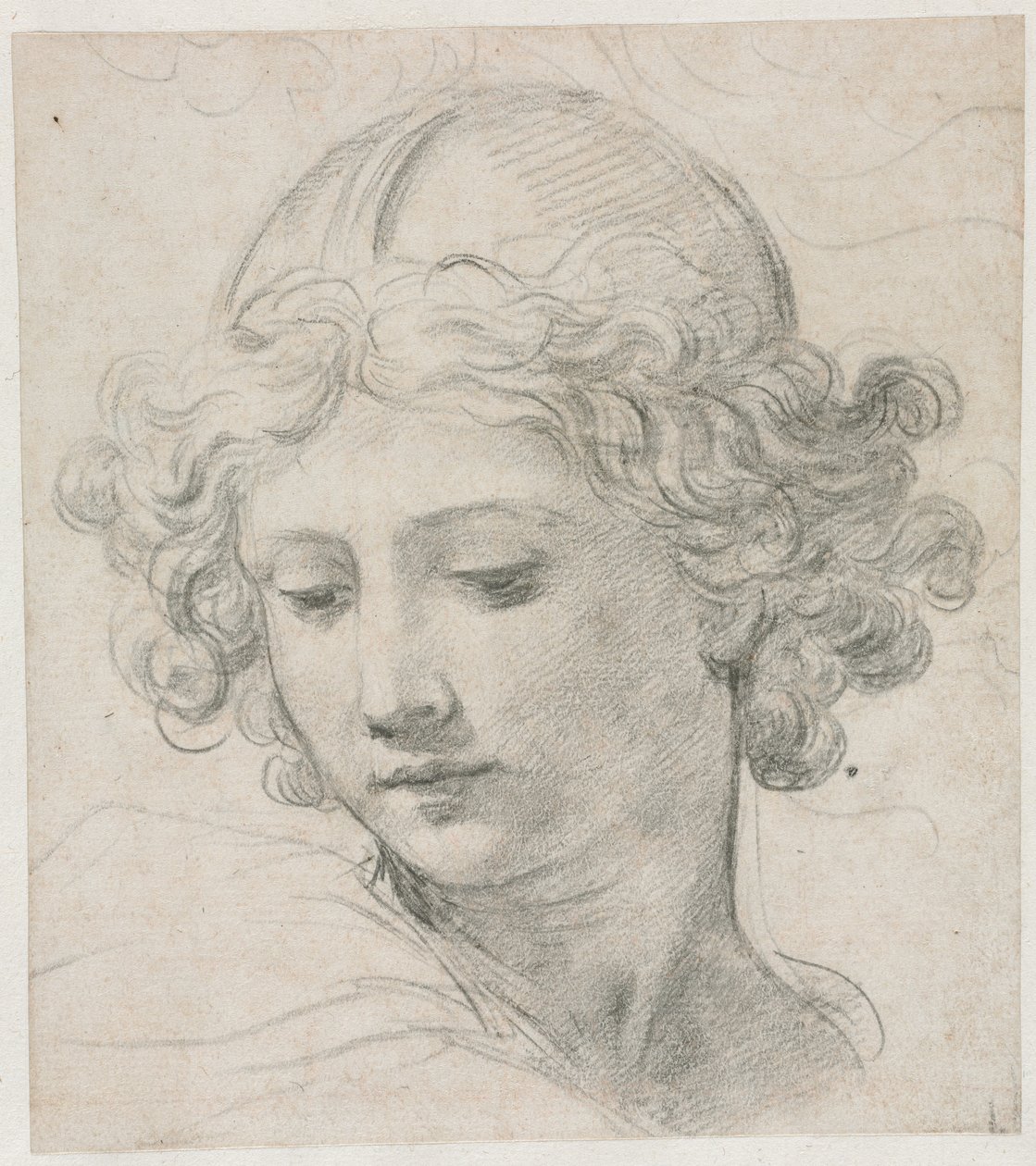 Studium dla Głowy św. Michała, 1633. autorstwa Pietro da Cortona