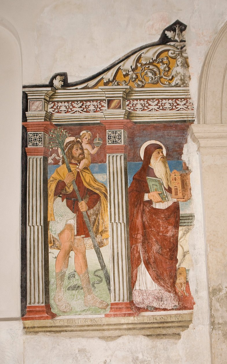 Kościół Saint Pietro i Paolo, Valvasone, Friuli, Włochy (fresk) autorstwa Pietro da Vicenza