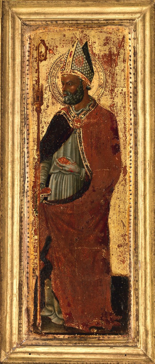 Święty Mikołaj z Bari, połowa lat 30. XIV wieku. autorstwa Pietro di Giovanni d