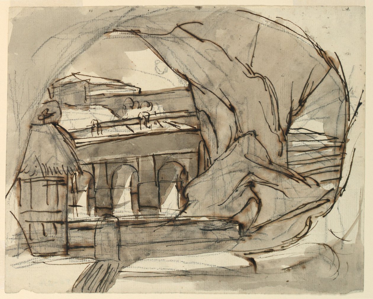 Scenografia, Grota autorstwa Pietro di Gottardo Gonzaga