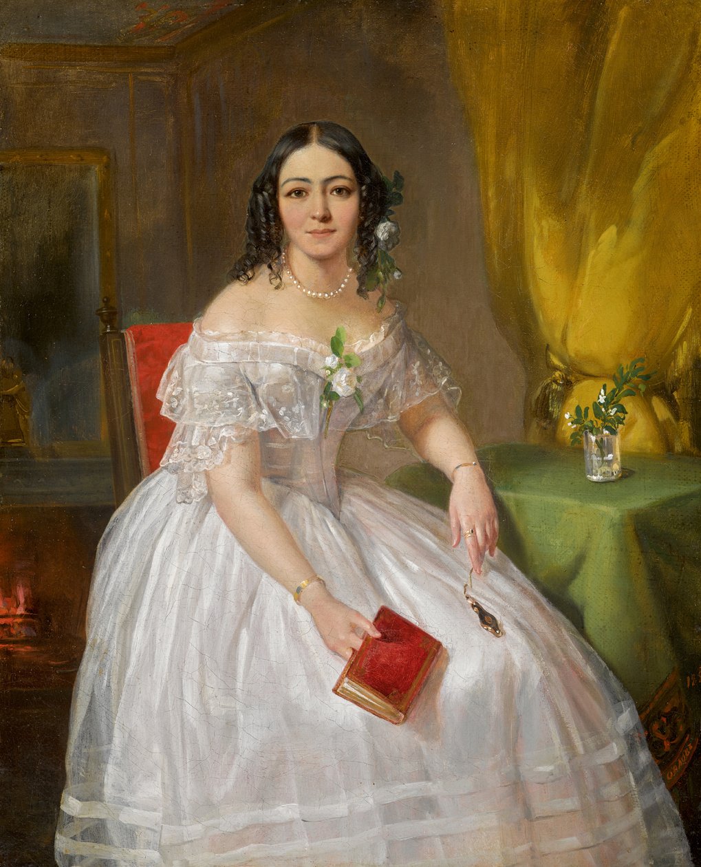 Portret Sofii Nikołajewnej Karamziny 1802-1856, 1840. autorstwa Pimen Nikitich Orlov