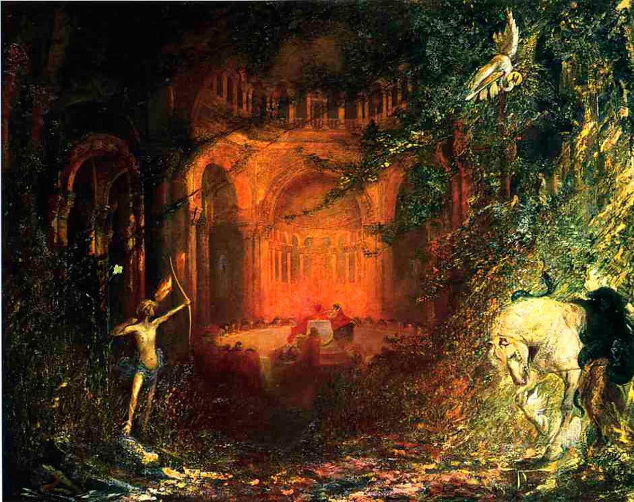 Parzifal i Rycerze Świętego Graala, ok.1902 autorstwa Pinckney Marcius Simons