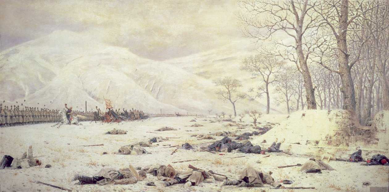 Generał Skobelev (1843-82) w Shipka, wojna rosyjsko-turecka z lat 1877-78, 1878 autorstwa Piotr Petrovitch Weretshchagin