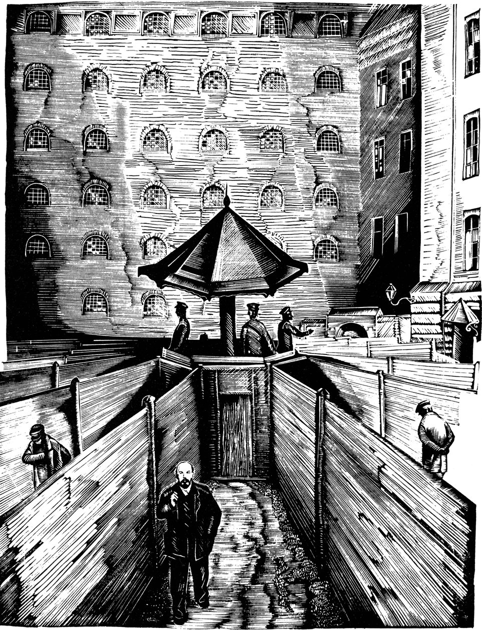 Ilustracja z książki Życie Lenina, 1936. autorstwa Piotr Nicholaevich Staronosov