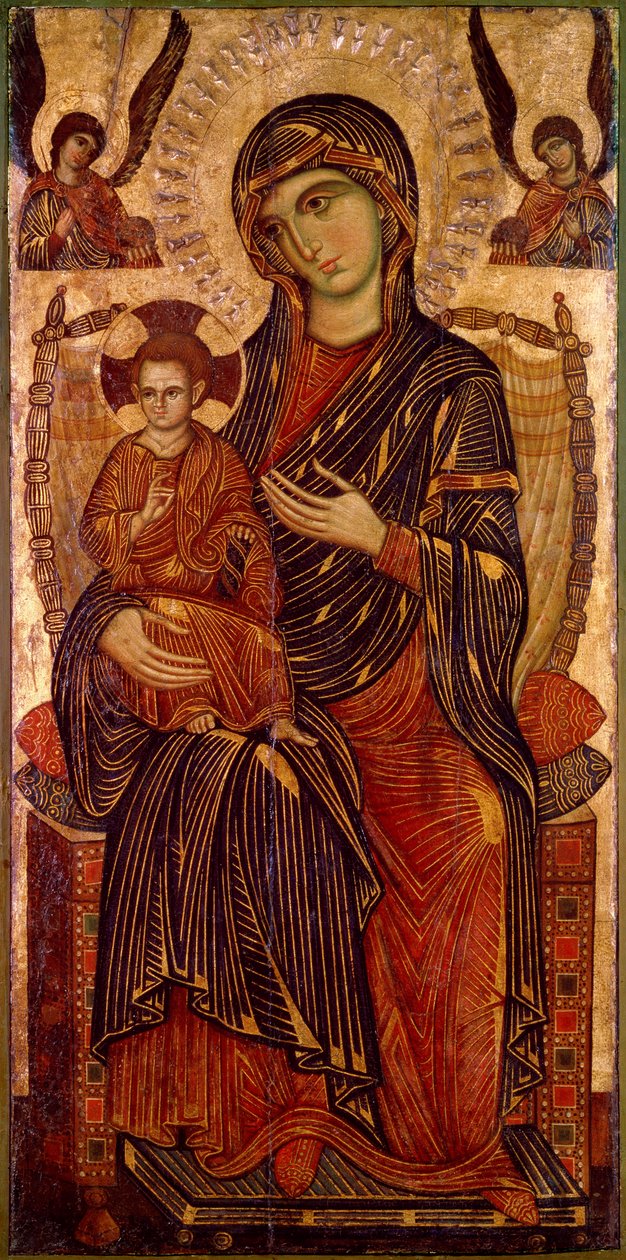 „Intronizacja Dziewicy z Dzieciątkiem”, c1280 autorstwa Pisan Master