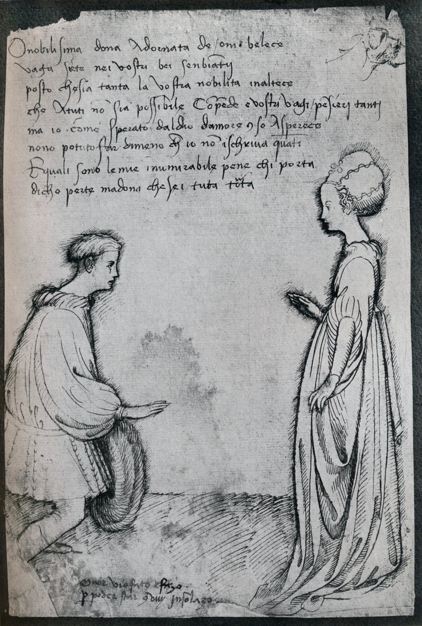 Duet miłosny, XV w., 1925 autorstwa Antonio Pisanello