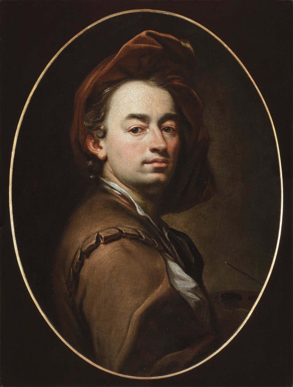 Autoportret - Autoportret - Petr Brandl (Peter Johannes lub Jan Petr Brandl) (1668-1735). Olej na płótnie, ok. 1698. Galeria Narodowa, Praga autorstwa Pitr Brandl