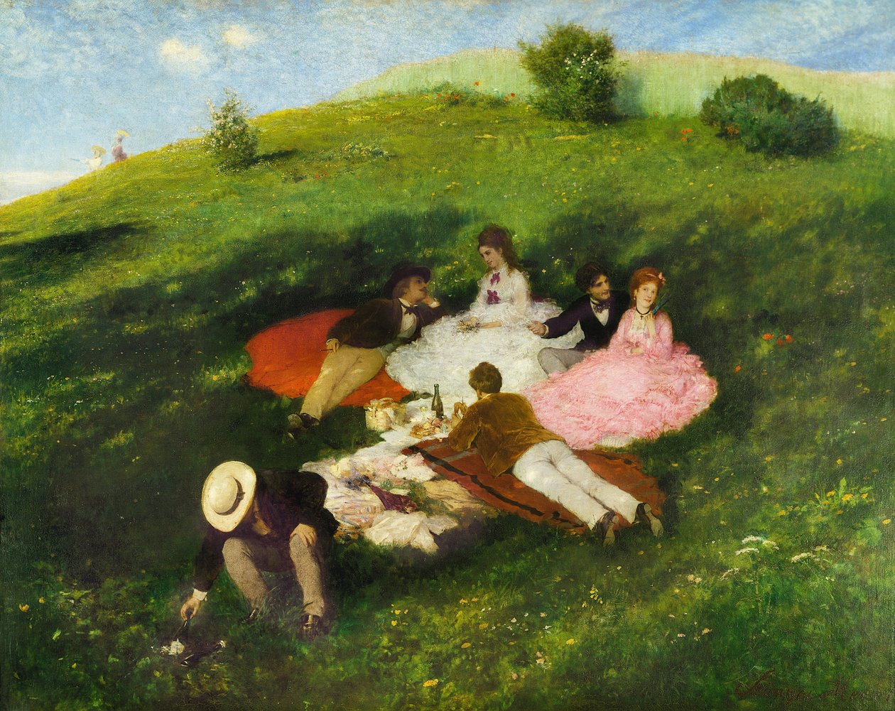Piknik w maju 1873 r. autorstwa Pál Szinyei Merse