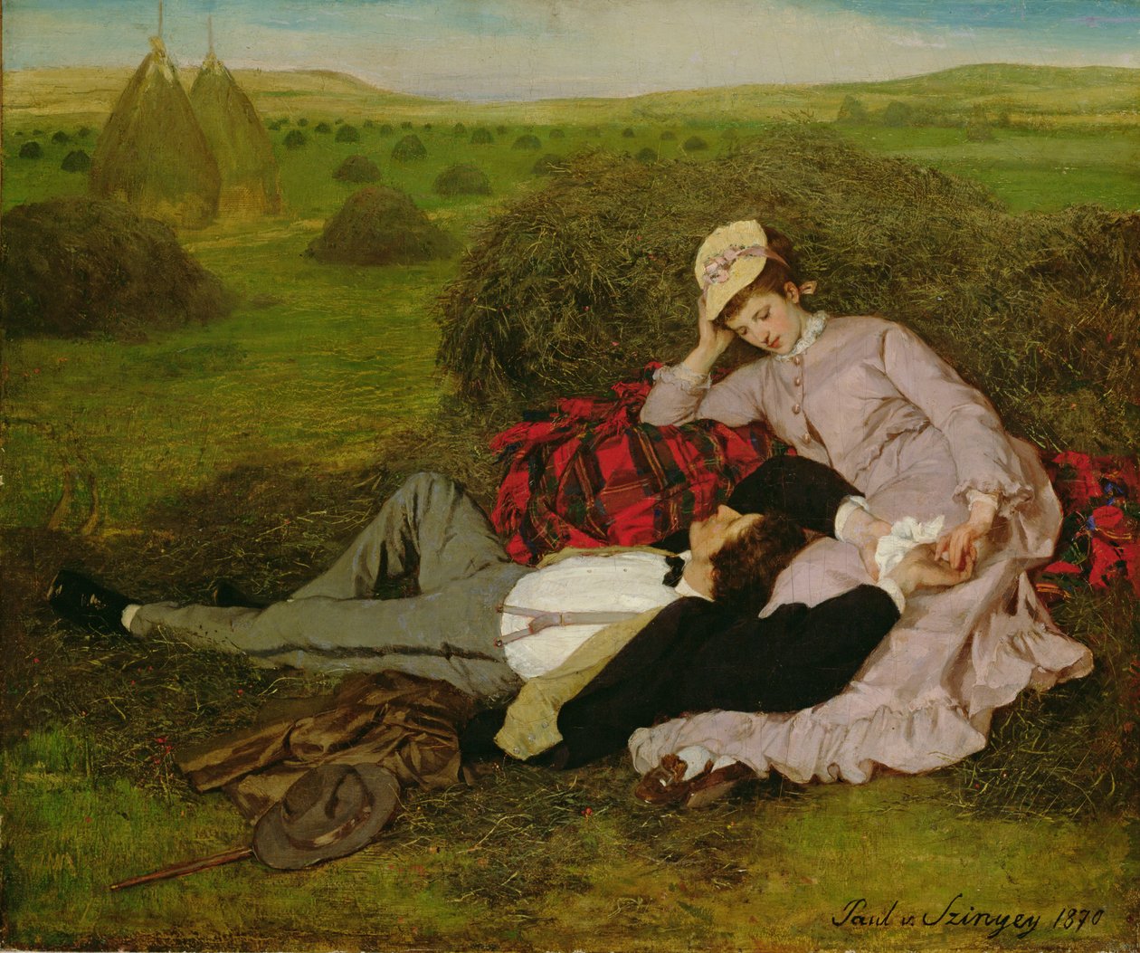 Kochankowie, 1870 autorstwa Pál Szinyei Merse