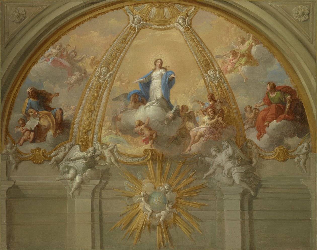 Niepokalane Poczęcie, ok. 1730 autorstwa Placido Costanzi