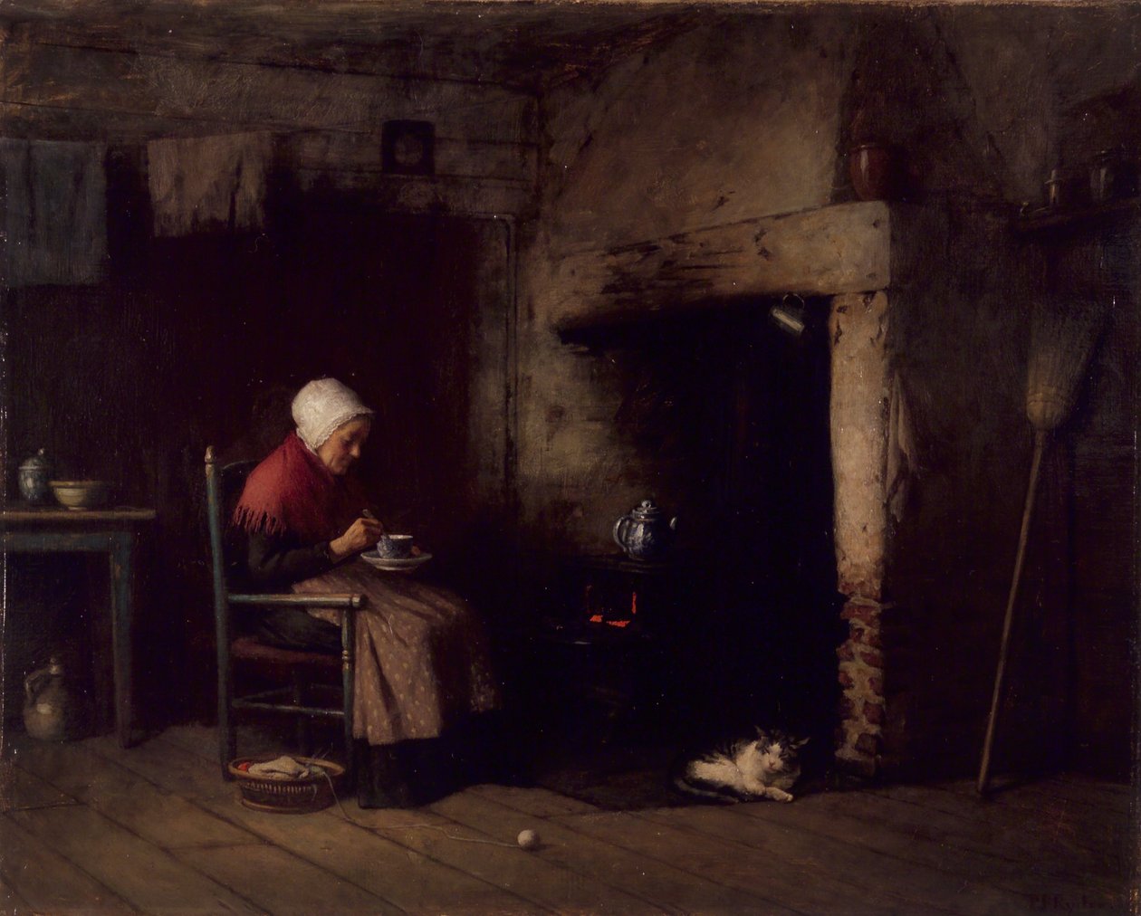 Towarzysz przy kominku, 1889 autorstwa Platt Powell Ryder