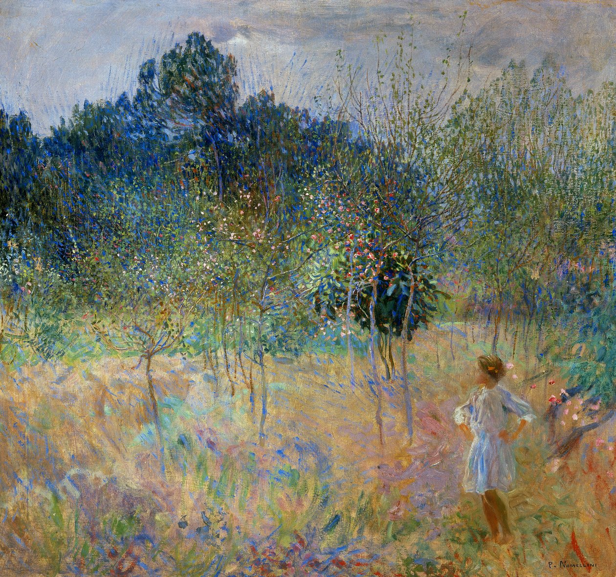 Kraj w rozkwicie, czyli kwiecień 1910 r. autorstwa Plinio Nomellini