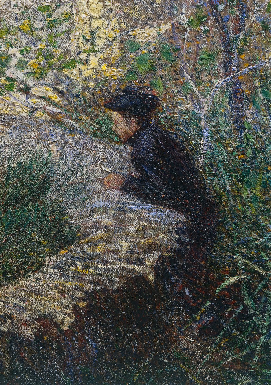 Kwietniowy poranek w Ligurii lub Oliwki w Albaro autorstwa Plinio Nomellini