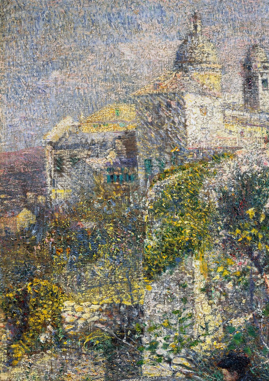 Kwietniowy poranek w Ligurii lub Oliwki w Albaro autorstwa Plinio Nomellini