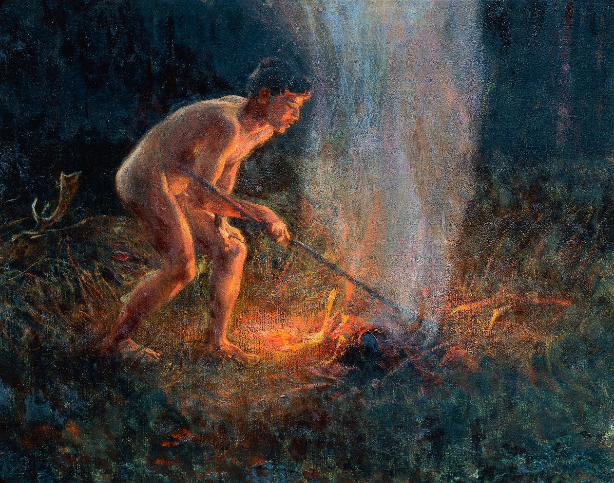 Słup dymu autorstwa Plinio Nomellini