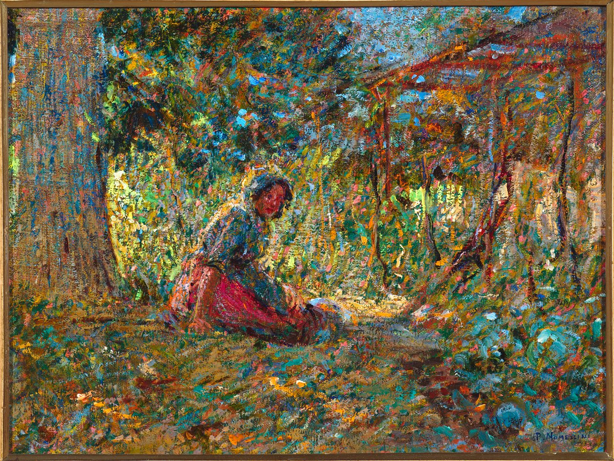 W ogrodzie, ok. 1891 autorstwa Plinio Nomellini