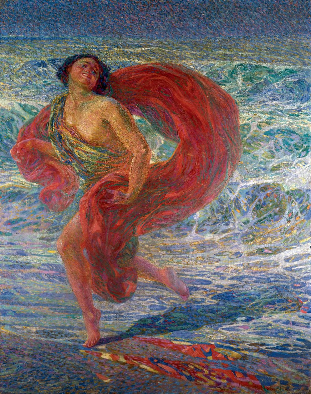 Isadora Duncan. Gioia tirrena, 1914. autorstwa Plinio Nomellini