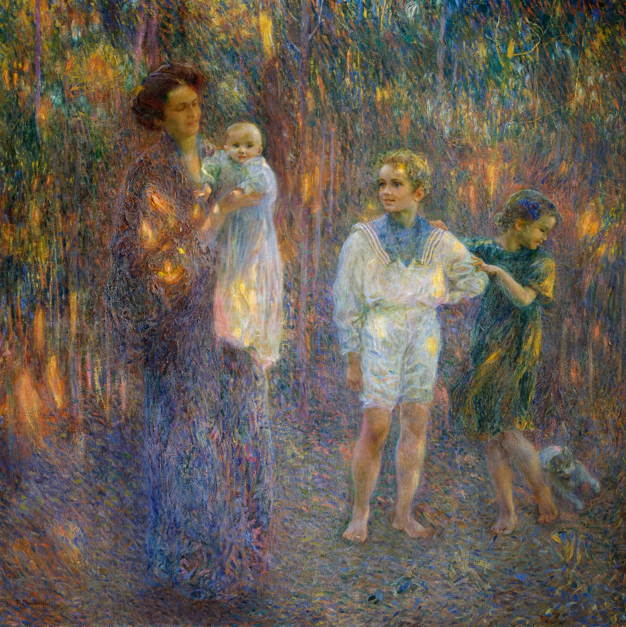 Młodsza siostra autorstwa Plinio Nomellini