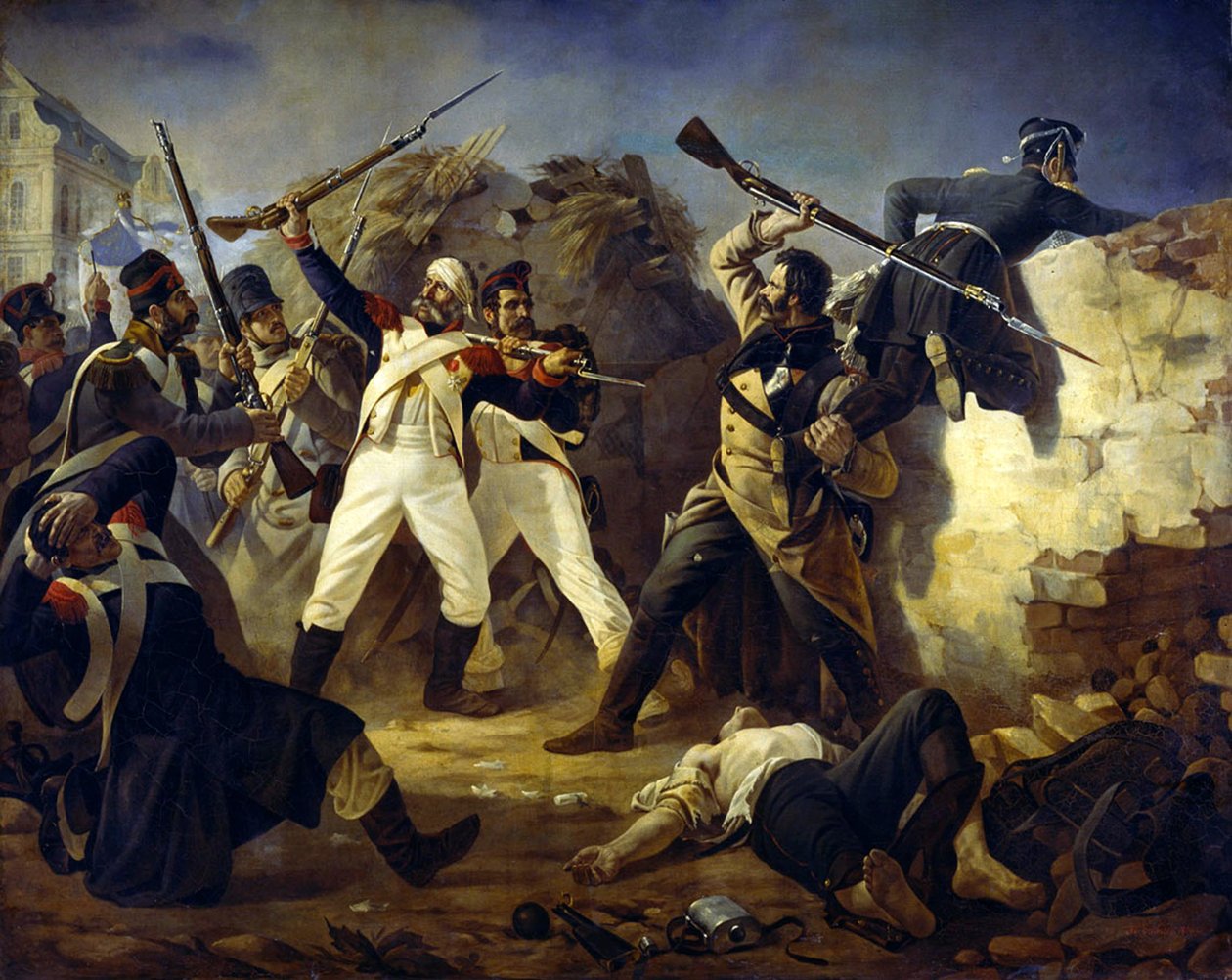 Bohaterski czyn grenadiera Leonty Korennoy, 1846. autorstwa Polidor Ivanovich Babaev