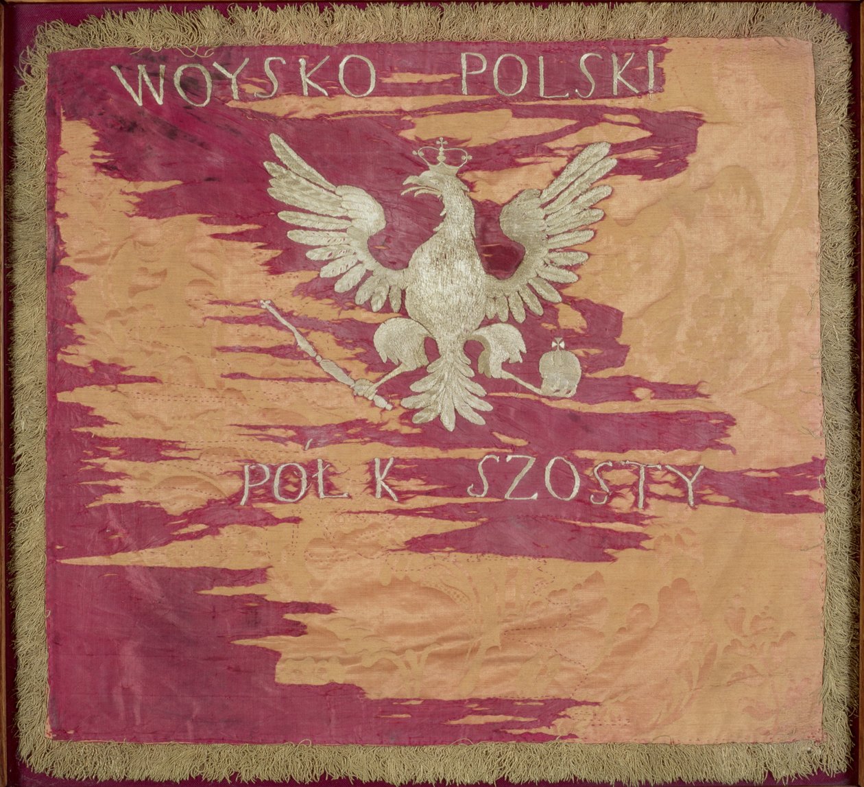 Flaga 6. Pułku Piechoty Księstwa Warszawskiego, 1807 (jedwab) autorstwa Polish School