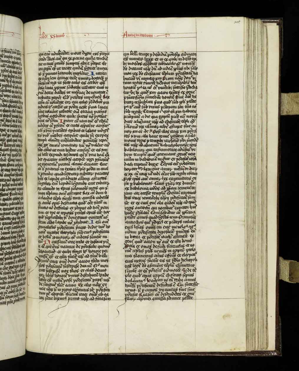 Strona 305 z księgi 20 „Antiquitates Judaice” Józefa Flawiusza, Tyniec autorstwa Polish School